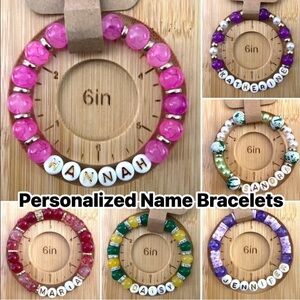 Personalized Beaded Bracelets &/or Earrings (Made-to-Order)